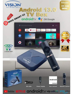 TV box Vision XS 100 mini Android 13 officiel 2Gb ram...