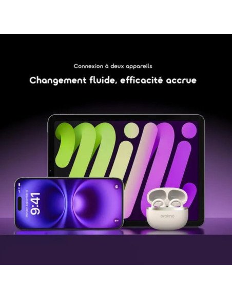 Oraimo OpenSnap Écouteurs Bluetooth sans fil à clipser OPN-373